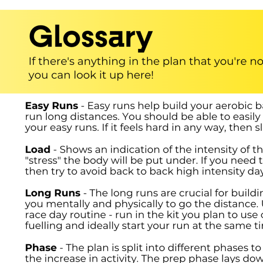Half Marathon Plan Intermediate - L3
