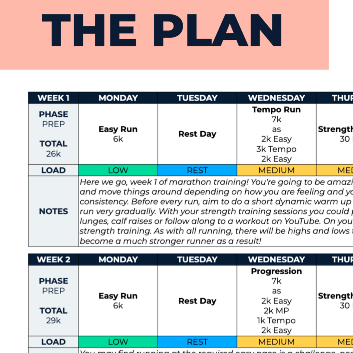 Marathon Plan Improver - L2 - Ben Parkes Running
