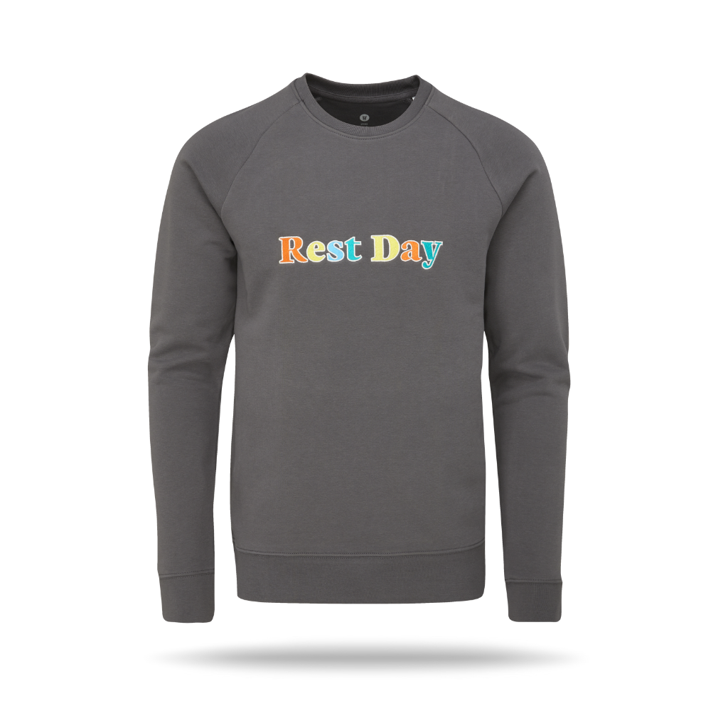 Rest Day Embroidered Sweater