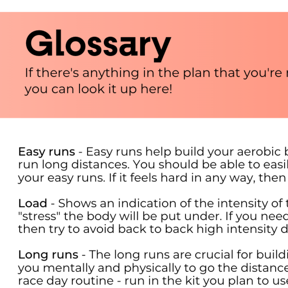 Marathon Plan Beginner - L1