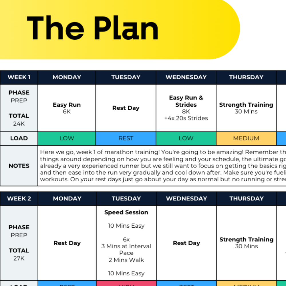 half marathon nike training plan