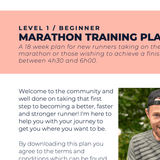 Marathon Plan Beginner - L1 - Ben Parkes Running