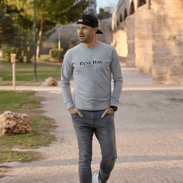 Rest Day Embroidered Sweater - Ben Parkes Running