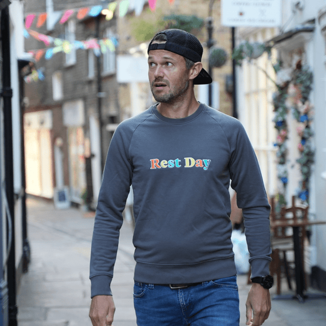 Rest Day Embroidered Sweater - Ben Parkes Running