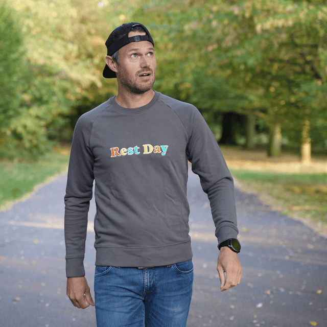 Rest Day Embroidered Sweater - Ben Parkes Running