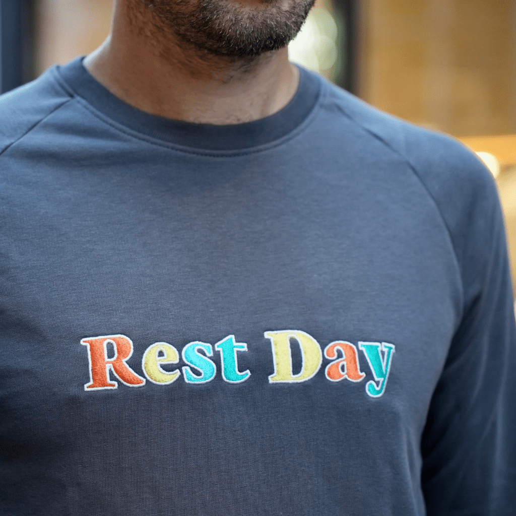 Rest Day Embroidered Sweater - Ben Parkes Running