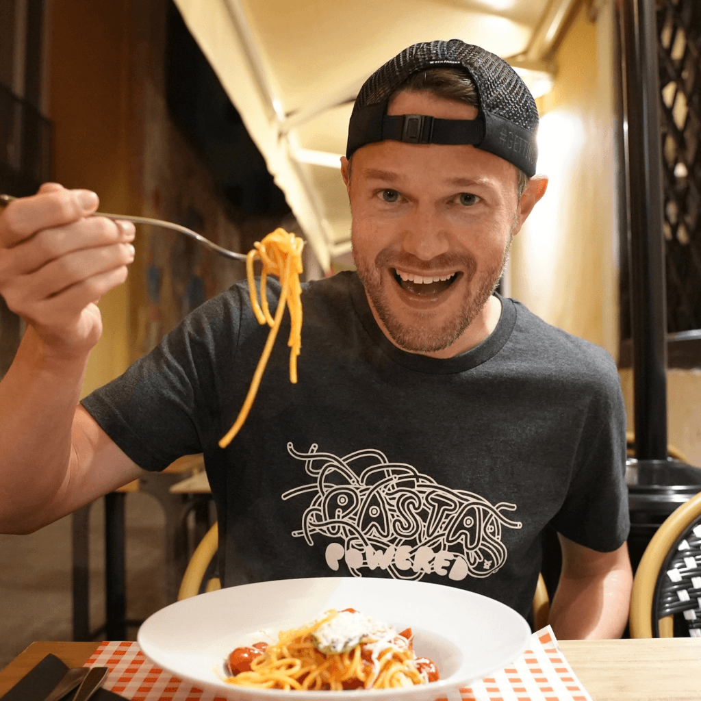 Pasta Powered Tee – Ben Parkes Running