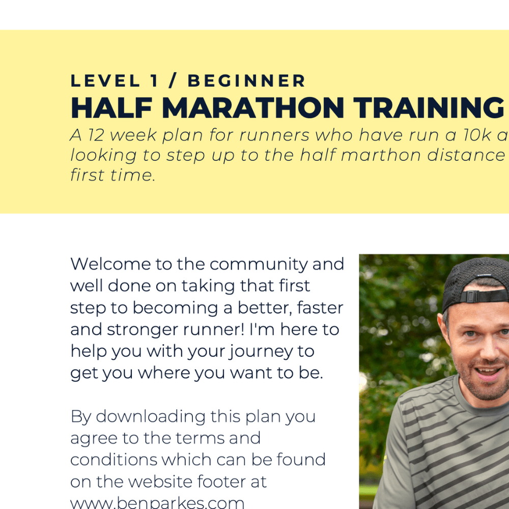 Half Marathon Beginner - L1 - Ben Parkes Running