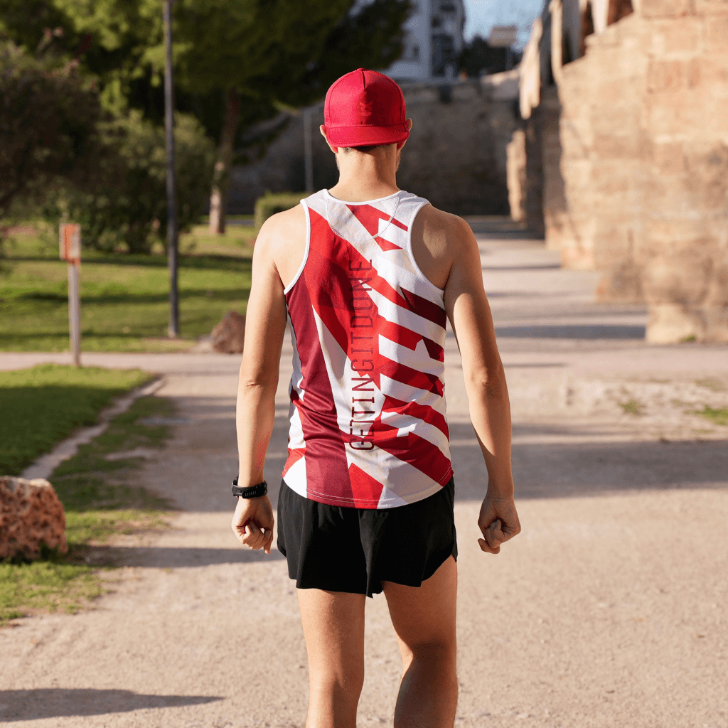 Red running 2025 tank top