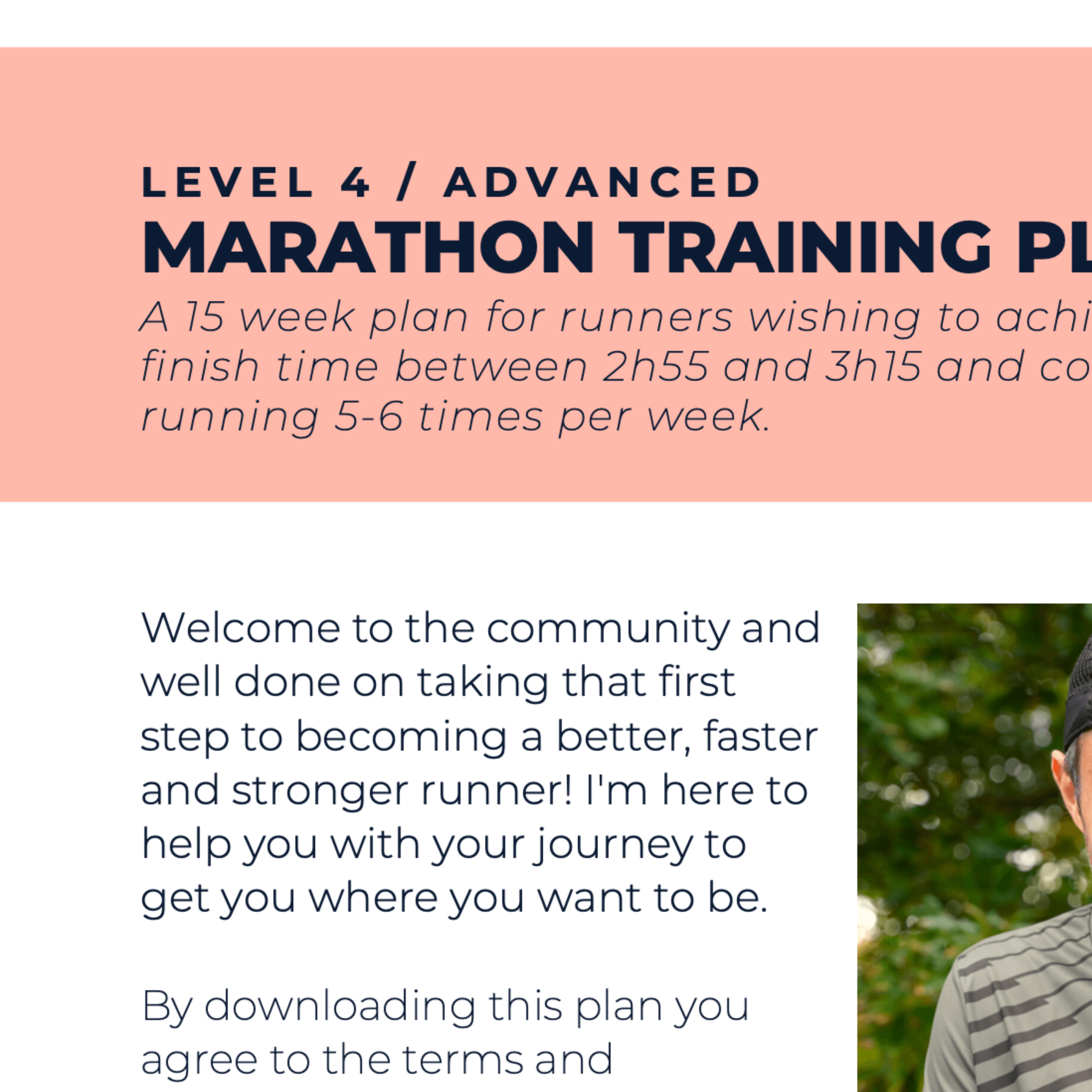Marathon Plan Advanced - L4 - Ben Parkes Running